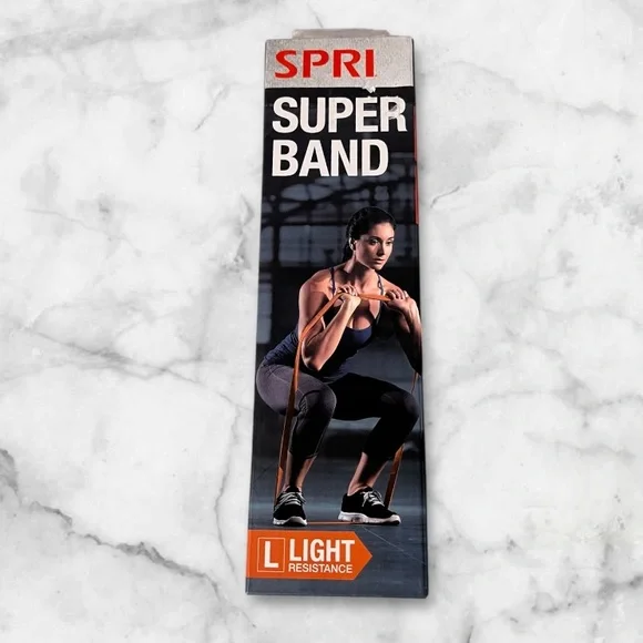 SPRI Orange Resistance Band, Fitness Band Light Resistance - Picture 2 of 7